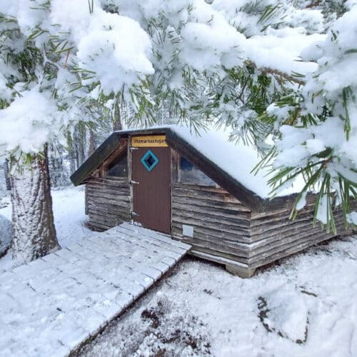 Vildmarksstugan, övernattning Stockholm, friluftsliv, sova ute
